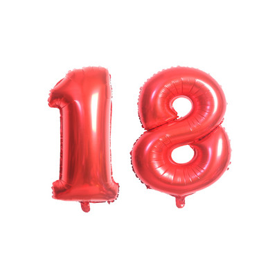 Balon od 32/40 inča broj 18, zlatno srebrna ružičasta boja, baloni od folije za dječake i djevojčice, ukrasi za 18. godišnjicu rođendana