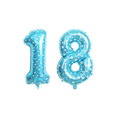 Balon od 32/40 inča broj 18, zlatno srebrna ružičasta boja, baloni od folije za dječake i djevojčice, ukrasi za 18. godišnjicu rođendana