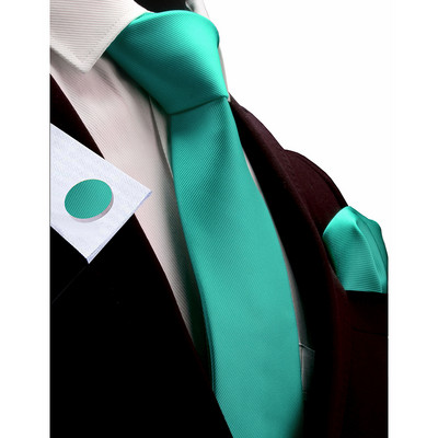 Ricnais Svilena jednobojna muška kravata 8 cm Kravate Rupčić Dugmad za manžete Setovi za muškarce Crveno zlatno ljubičasta kravata za muškarce Vjenčani dar