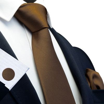 Ricnais Svilena jednobojna muška kravata 8 cm Kravate Rupčić Dugmad za manžete Setovi za muškarce Crveno zlatno ljubičasta kravata za muškarce Vjenčani dar