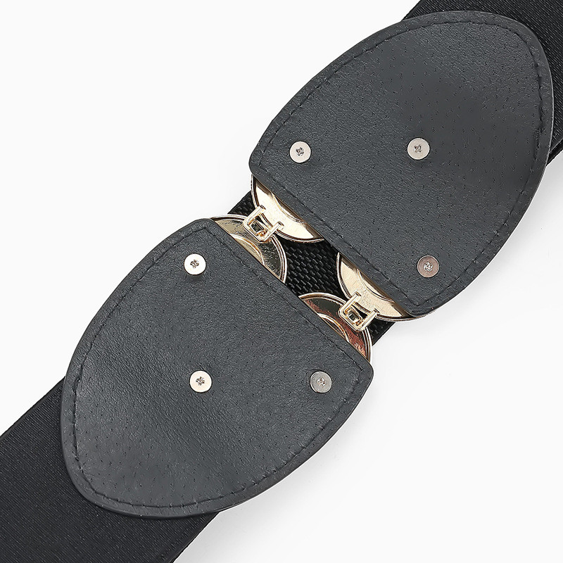 Retro remen s novom sudskom izrezbarenom kopčom Ženski modni pu rastezljivi široki pojasevi Ženska haljina Brand Design pojas 2021.