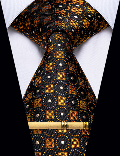 Podesivi set muških kravata i kopči Dodaci za košulje Modna točkica Plava zlatna kravata za muškarce Vjenčanje Poslovna zabava Rođendanski darovi