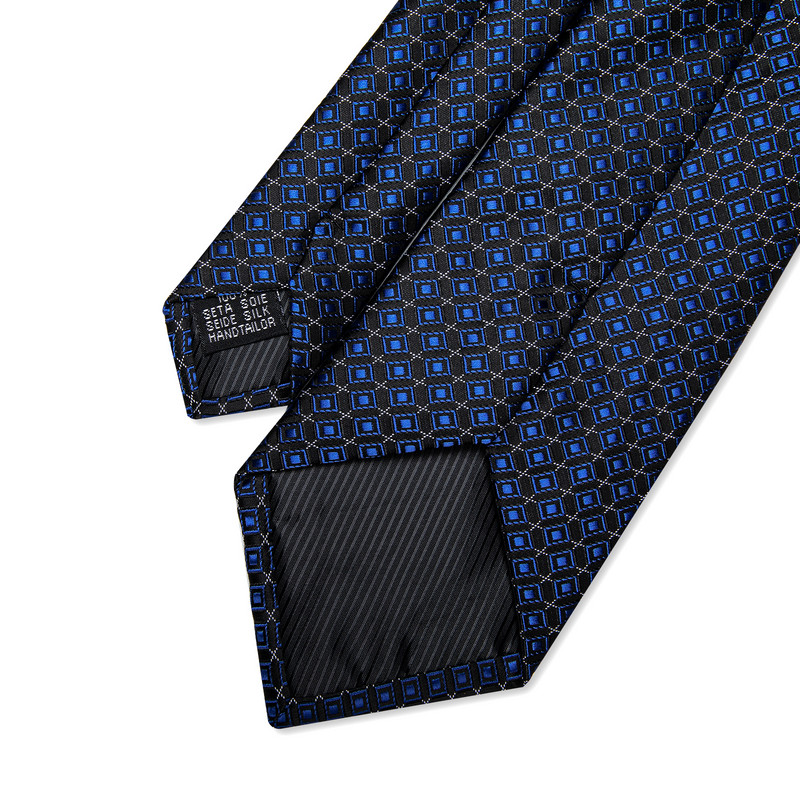 Podesivi set muških kravata i kopči Dodaci za košulje Modna točkica Plava zlatna kravata za muškarce Vjenčanje Poslovna zabava Rođendanski darovi