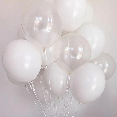 Mat bijelo srce Okrugli baloni od lateksa Balon s helijem Potrepštine za vjenčanje Dekor Babyshower Dekoracije za rođendanske zabave Globos