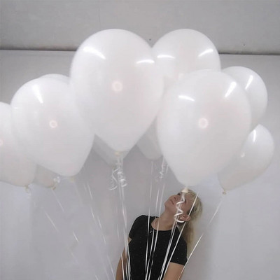 Mat bijelo srce Okrugli baloni od lateksa Balon s helijem Potrepštine za vjenčanje Dekor Babyshower Dekoracije za rođendanske zabave Globos