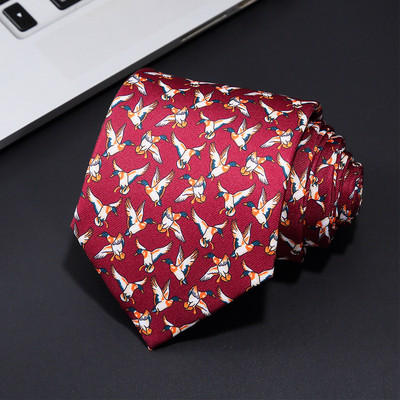 2021, noua cravată cu imprimeu la modă pentru bărbați, cravată de mătase de 8 cm, realizată manual, cravată geometrică florală cachetadă pentru petrecerea de afaceri, cadou de nuntă