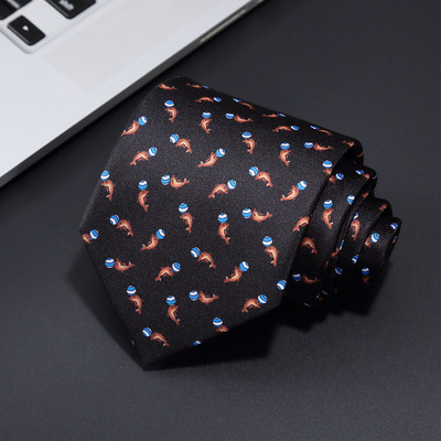 2021, noua cravată cu imprimeu la modă pentru bărbați, cravată de mătase de 8 cm, realizată manual, cravată geometrică florală cachetadă pentru petrecerea de afaceri, cadou de nuntă