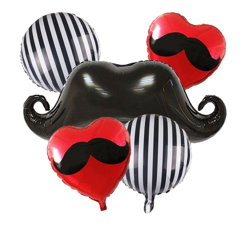 10 kom/lot 18 inčni prugasti crno-bijeli okrugli baloni od folije s konfetima Latex baloni Potrepštine za rođendansku proslavu Svadbena dekoracija