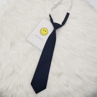 Pamuk Lazy JK Mala kravata bez crne vino crvene jednobojne tamnoplave korejske miješane učeničke školske uniforme osnovnog stila