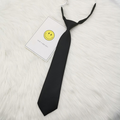 Pamuk Lazy JK Mala kravata bez crne vino crvene jednobojne tamnoplave korejske miješane učeničke školske uniforme osnovnog stila