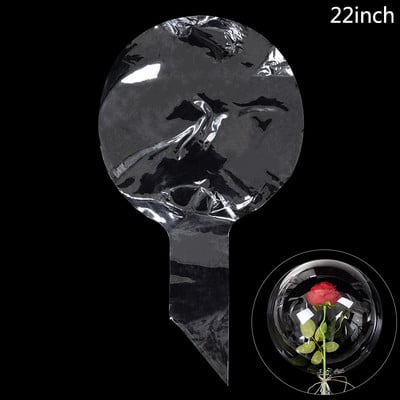 3PCS prozirne Bobo kuglice sa širokim vratom, Valentinovo, cvijeće, slatkiši, prozirni baloni za vjenčanje, rođendan, ukras za pakiranje poklona