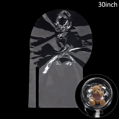 3PCS prozirne Bobo kuglice sa širokim vratom, Valentinovo, cvijeće, slatkiši, prozirni baloni za vjenčanje, rođendan, ukras za pakiranje poklona