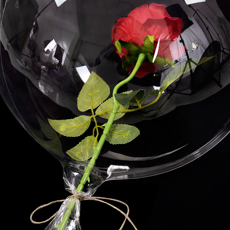 3PCS prozirne Bobo kuglice sa širokim vratom, Valentinovo, cvijeće, slatkiši, prozirni baloni za vjenčanje, rođendan, ukras za pakiranje poklona