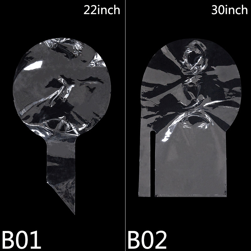 3PCS prozirne Bobo kuglice sa širokim vratom, Valentinovo, cvijeće, slatkiši, prozirni baloni za vjenčanje, rođendan, ukras za pakiranje poklona