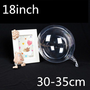 5db Clear Bobo Balloon Glow Bubble Ballon LED füzérrel Valentin-napi karácsonyi esküvői születésnapi parti dekorációhoz