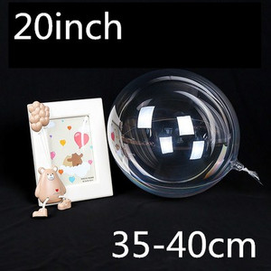5db Clear Bobo Balloon Glow Bubble Ballon LED füzérrel Valentin-napi karácsonyi esküvői születésnapi parti dekorációhoz
