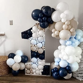 50 τμχ Μπαλόνια λευκής άμμου 10 ιντσών Baby shower balloon Retro Sage Green Khaki Dusty Pink Helium Air Globos for Birthday Party Deco