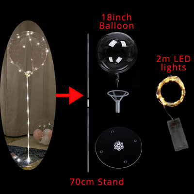 Otthoni és parti dekoráció LED léggömbök állvány Latex fólia léggömb tartó ív esküvői dekoráció léggömb lakberendezési globos kellékek