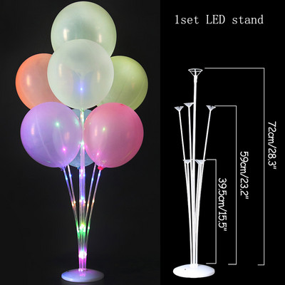 Otthoni és parti dekoráció LED léggömbök állvány Latex fólia léggömb tartó ív esküvői dekoráció léggömb lakberendezési globos kellékek