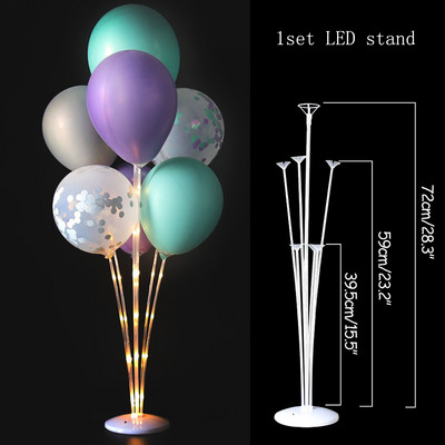 Otthoni és parti dekoráció LED léggömbök állvány Latex fólia léggömb tartó ív esküvői dekoráció léggömb lakberendezési globos kellékek