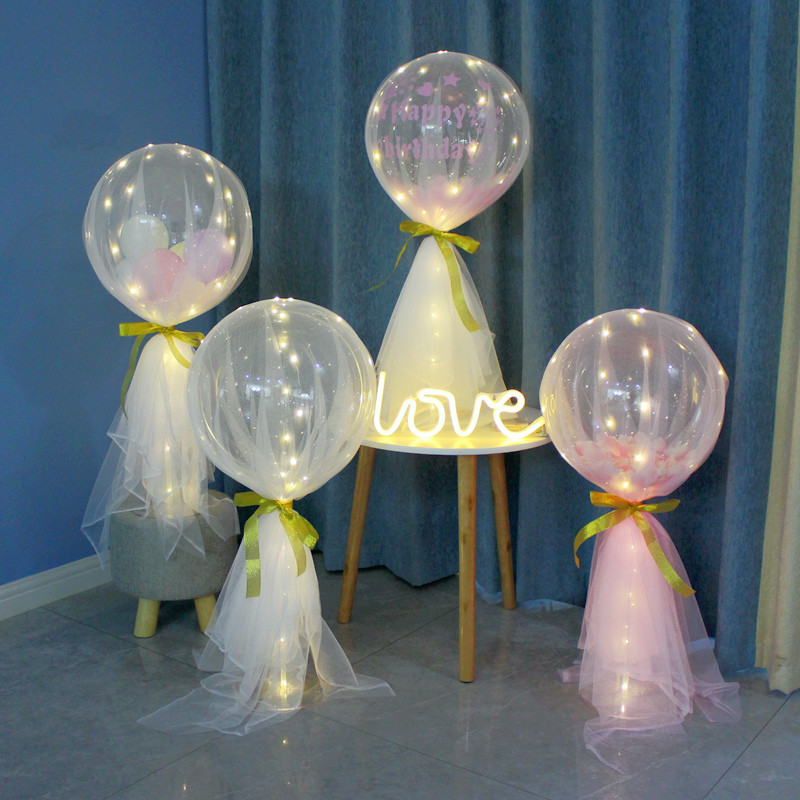 Otthoni és parti dekoráció LED léggömbök állvány Latex fólia léggömb tartó ív esküvői dekoráció léggömb lakberendezési globos kellékek