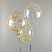 15 bucăți baloane confetti metalice auriu, trandafir, roz argint, pentru petrecerea de revelion, burlac, nuntă, duș de mireasă