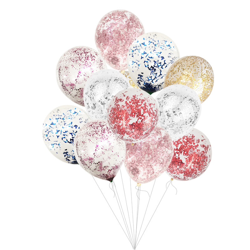 15 bucăți baloane confetti metalice auriu, trandafir, roz argint, pentru petrecerea de revelion, burlac, nuntă, duș de mireasă