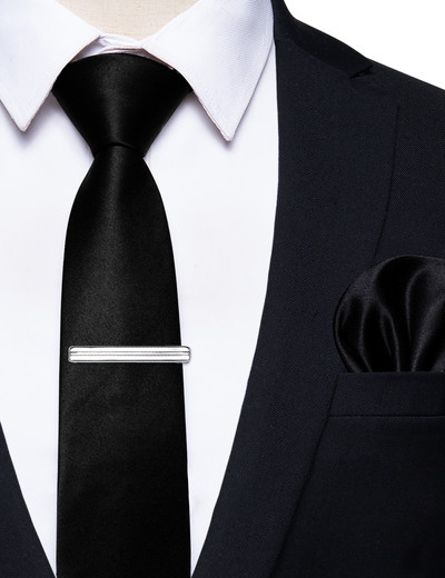 Muške jednobojne jednobojne kravate Handkscraft Set Luksuzne svilene kravate za muškarce Vjenčanje Poslovna zabava Uredski muški dodaci Veleprodaja