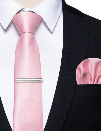 Muške jednobojne jednobojne kravate Handkscraft Set Luksuzne svilene kravate za muškarce Vjenčanje Poslovna zabava Uredski muški dodaci Veleprodaja