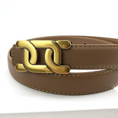 2023Noua centură din piele, cu ridicata, pentru dama, cu cataramă netedă, curea roșie de vânt Ins, versiunea coreeană, cu blugi de modă, curea decorativă