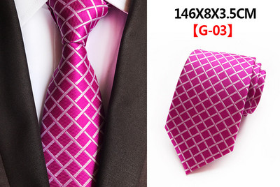 Čvrste muške kravate Kravate oko vrata 8 cm Svilene kravate Gravatas za muškarce Vjenčanica Plava Crvena Ljubičasta Srebrna Bež Kravate za muškarce