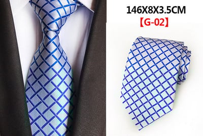 Čvrste muške kravate Kravate oko vrata 8 cm Svilene kravate Gravatas za muškarce Vjenčanica Plava Crvena Ljubičasta Srebrna Bež Kravate za muškarce