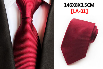 Čvrste muške kravate Kravate oko vrata 8 cm Svilene kravate Gravatas za muškarce Vjenčanica Plava Crvena Ljubičasta Srebrna Bež Kravate za muškarce