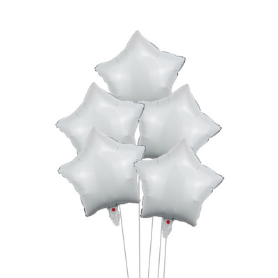 Balon sa zvijezdama za Valentinovo 5 kom 18 inčni balon za vjenčanje od crnog ružičastog zlata Aluminijska folija Rođendanska dekoracija Balon za tuširanje djeteta