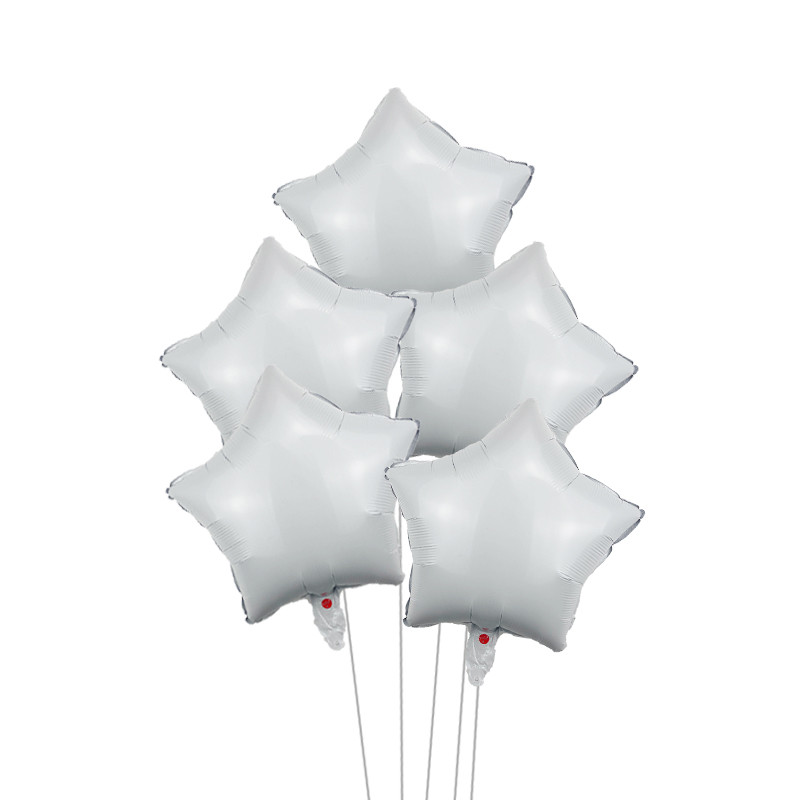 Balon sa zvijezdama za Valentinovo 5 kom 18 inčni balon za vjenčanje od crnog ružičastog zlata Aluminijska folija Rođendanska dekoracija Balon za tuširanje djeteta