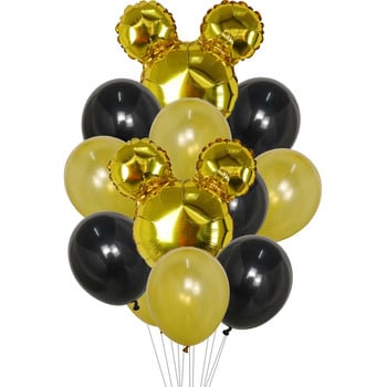 1σετ Mickey Minnie Mouse Balloon Birthday Latex Balloon Baby Shower Διακόσμηση πάρτι γενεθλίων Παιδικό αλουμινόχαρτο Μπαλόνι Air Globos Παιχνίδι