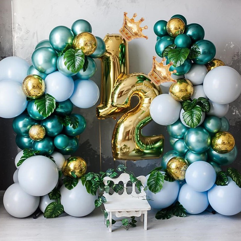 Baloni od folije s brojevima od 32 inča s balonom s brojevima krune 1 2 3 4 5 Dekoracije za rođendane Dekoracije za vjenčanja za djecu