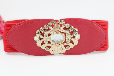 Korejska modna ženska elastična haljina za djevojke širokog struka s kopčom za remen Ženski remeni Dizajner luksuznih marki Cinturones Para Mujer