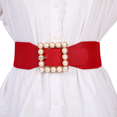 Korejska modna ženska elastična haljina za djevojke širokog struka s kopčom za remen Ženski remeni Dizajner luksuznih marki Cinturones Para Mujer