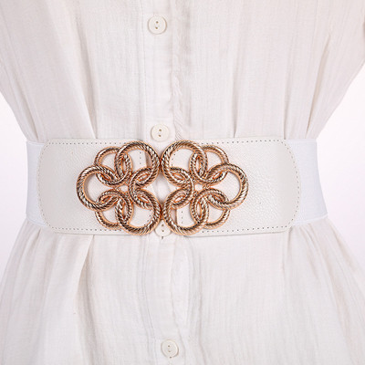 Korejska modna ženska elastična haljina za djevojke širokog struka s kopčom za remen Ženski remeni Dizajner luksuznih marki Cinturones Para Mujer