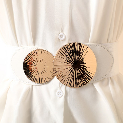 Korejska modna ženska elastična haljina za djevojke širokog struka s kopčom za remen Ženski remeni Dizajner luksuznih marki Cinturones Para Mujer