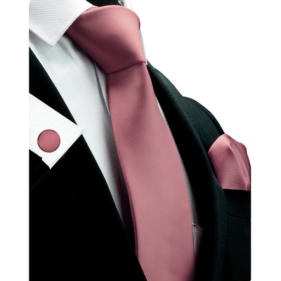 GUSLESON új divat, klasszikus, tömör férfi nyakkendő zseb négyzet mandzsettagombok szett piros sárga zöld selyem nyakkendő öltöny esküvői üzlet