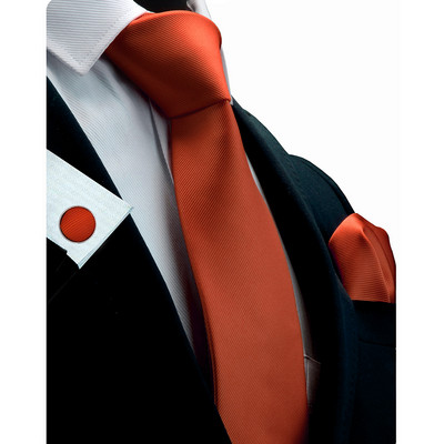 GUSLESON új divat, klasszikus, tömör férfi nyakkendő zseb négyzet mandzsettagombok szett piros sárga zöld selyem nyakkendő öltöny esküvői üzlet