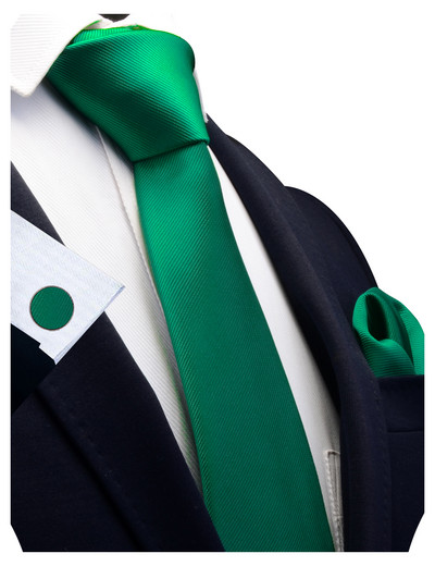 GUSLESON új divat, klasszikus, tömör férfi nyakkendő zseb négyzet mandzsettagombok szett piros sárga zöld selyem nyakkendő öltöny esküvői üzlet