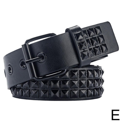 Naiste needitud metallist rihm PU-nahast teksad naastidega vöö vöökoht helmed pandlaga vöö moodne aasa kandiline pin T5Y1