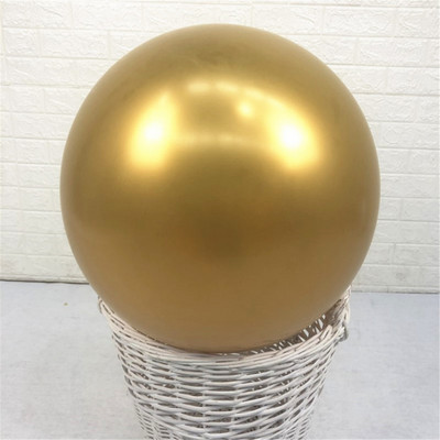 5db 18 hüvelykes krómrózsa arany latex léggömbök arany ezüst kék fémes hélium globos születésnapi parti esküvői dekorációs kellékek