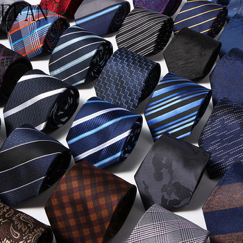 8 см ширина, класически черни кафяви карирани сватбени вратовръзки с цветя за мъже, ежедневни костюми, вратовръзка Gravatas райе, сини вратовръзки за бизнес