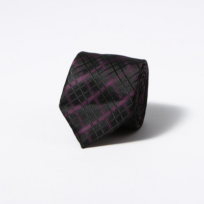 Klasične crno-smeđe karirane cvjetne vjenčane kravate širine 8 cm za muškarce Ležerna odijela Kravata Gravatas pruge Plave poslovne kravate