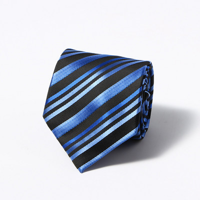 Klasične crno-smeđe karirane cvjetne vjenčane kravate širine 8 cm za muškarce Ležerna odijela Kravata Gravatas pruge Plave poslovne kravate