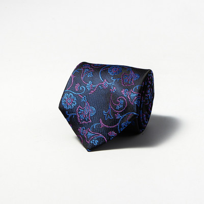 Klasične crno-smeđe karirane cvjetne vjenčane kravate širine 8 cm za muškarce Ležerna odijela Kravata Gravatas pruge Plave poslovne kravate